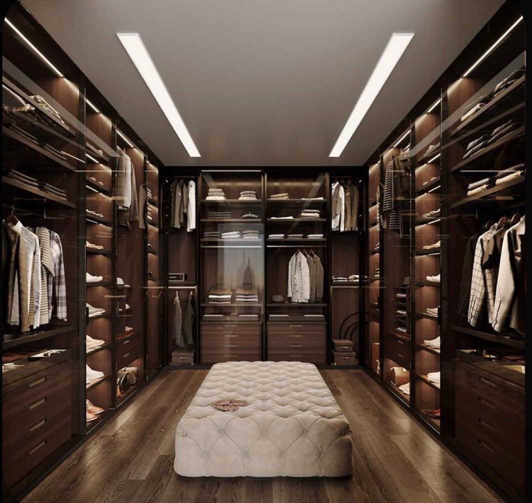 Luxury wardrobe with Pearl Hangers